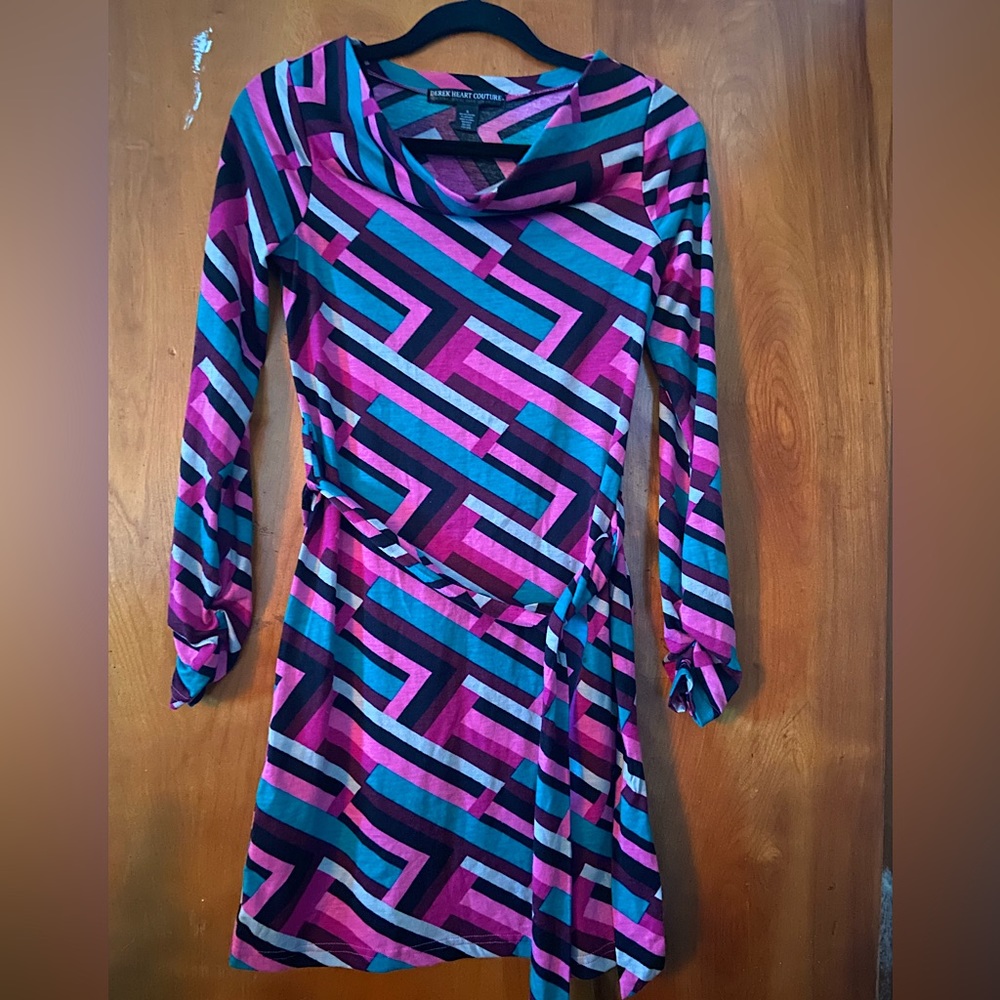 Derek Heart Couture- Abstract Colorful Dress